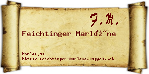 Feichtinger Marléne névjegykártya